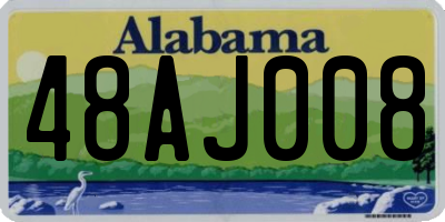 AL license plate 48AJ008