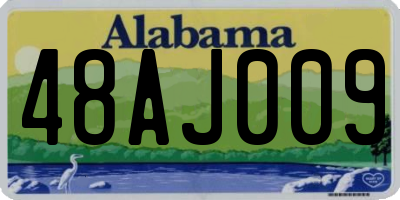 AL license plate 48AJ009