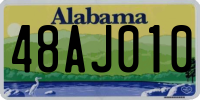 AL license plate 48AJ010