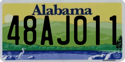 AL license plate 48AJ011