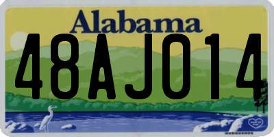 AL license plate 48AJ014