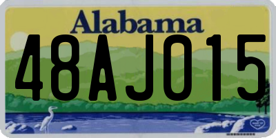 AL license plate 48AJ015
