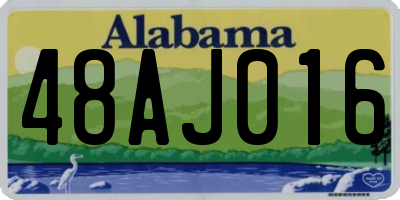 AL license plate 48AJ016