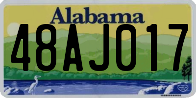AL license plate 48AJ017