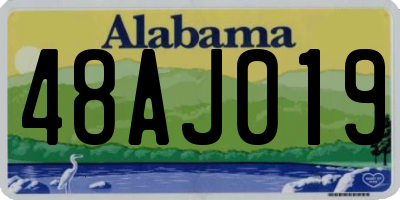 AL license plate 48AJ019