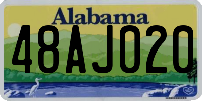 AL license plate 48AJ020