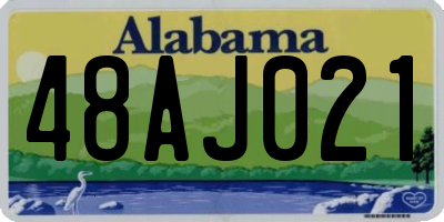 AL license plate 48AJ021
