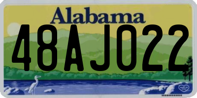 AL license plate 48AJ022