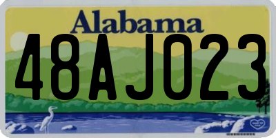 AL license plate 48AJ023