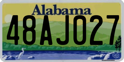 AL license plate 48AJ027