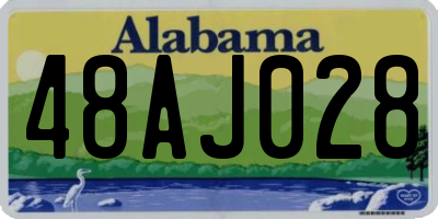 AL license plate 48AJ028