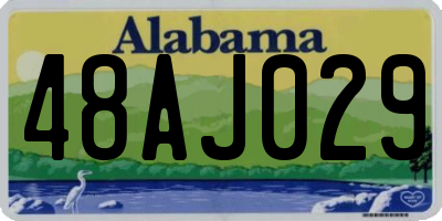 AL license plate 48AJ029