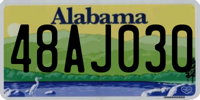 AL license plate 48AJ030