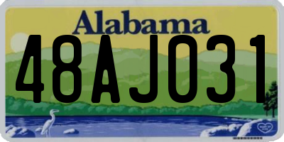 AL license plate 48AJ031