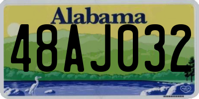 AL license plate 48AJ032