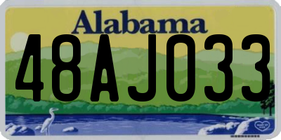 AL license plate 48AJ033