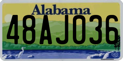 AL license plate 48AJ036