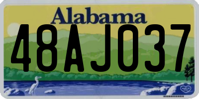 AL license plate 48AJ037