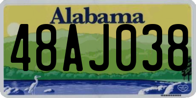 AL license plate 48AJ038