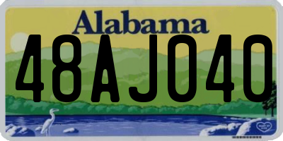 AL license plate 48AJ040