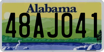 AL license plate 48AJ041