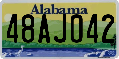 AL license plate 48AJ042