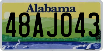 AL license plate 48AJ043