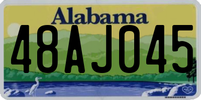 AL license plate 48AJ045