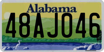 AL license plate 48AJ046