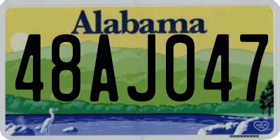 AL license plate 48AJ047