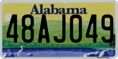 AL license plate 48AJ049