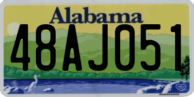AL license plate 48AJ051