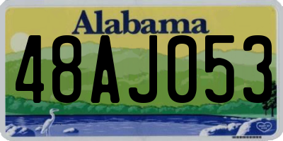 AL license plate 48AJ053