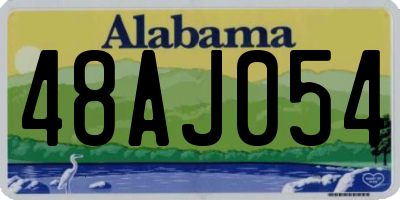 AL license plate 48AJ054