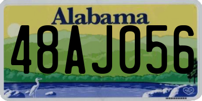 AL license plate 48AJ056