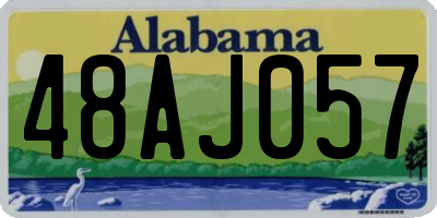 AL license plate 48AJ057