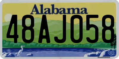 AL license plate 48AJ058