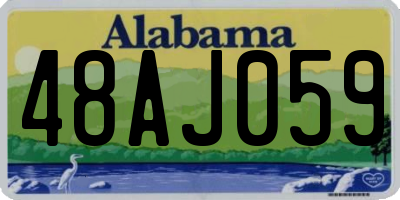 AL license plate 48AJ059