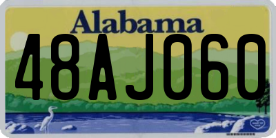 AL license plate 48AJ060