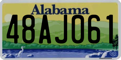 AL license plate 48AJ061