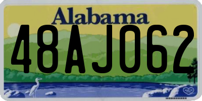 AL license plate 48AJ062