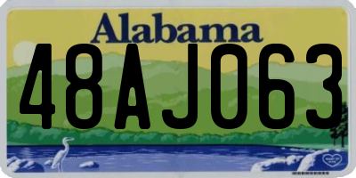 AL license plate 48AJ063