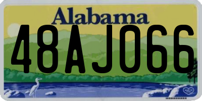 AL license plate 48AJ066