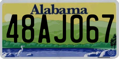 AL license plate 48AJ067