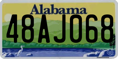 AL license plate 48AJ068