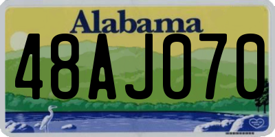 AL license plate 48AJ070