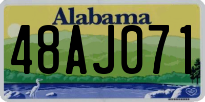 AL license plate 48AJ071