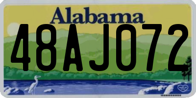 AL license plate 48AJ072