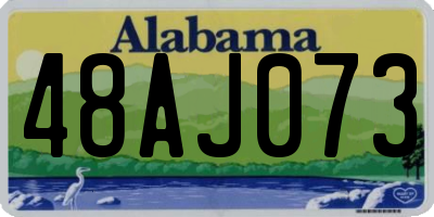 AL license plate 48AJ073
