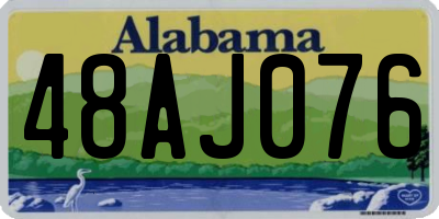 AL license plate 48AJ076